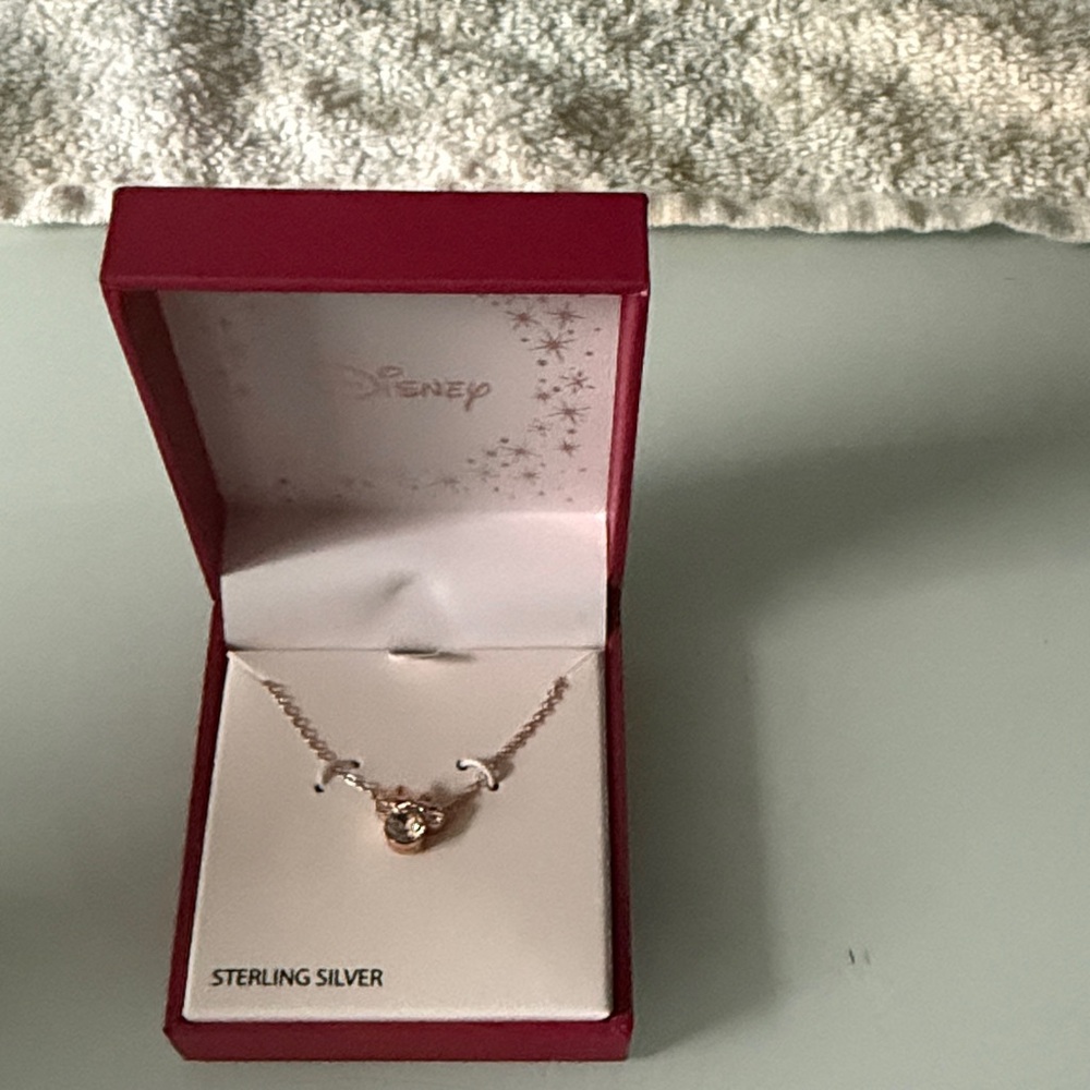 Disney Sterling Silver Mickey Necklace